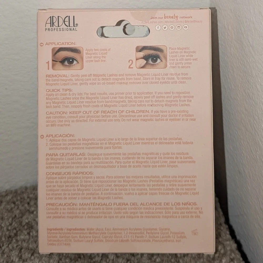 Ardell‎ Magnetic Naked Liner & Lash Kit 420 Black Magnetic Liquid Liner New